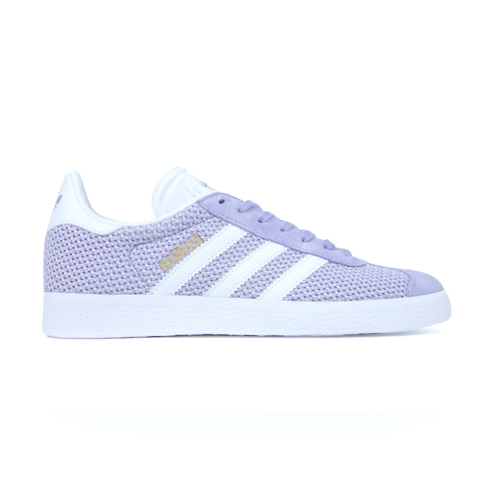 Adidas Gazelle Trainer Primeknit Mesh & Suede, Lilac Size 7